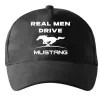 Кепка Real men drive Mustang Черный фото