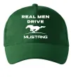 Кепка Real men drive Mustang Темно-зеленый фото
