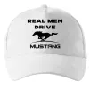 Кепка Real men drive Mustang Белый фото