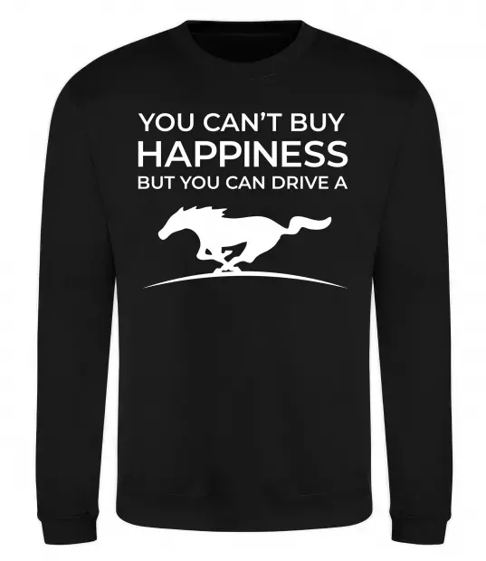 Свитшот Drive a Mustang Черный фото