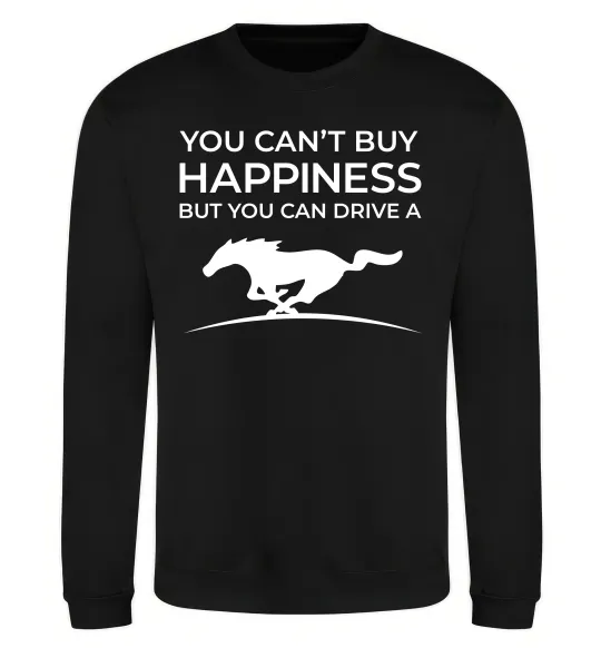 Свитшот Drive a Mustang Черный фото