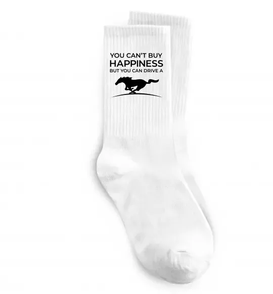 Носки Drive a Mustang Белый фото