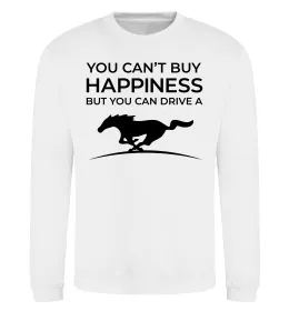 Свитшот Drive a Mustang Белый фото
