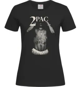 Женская футболка 2PAC Черный фото