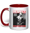 Чашка с цветной ручкой 2PAC Respect Красный фото
