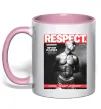 Чашка с цветной ручкой 2PAC Respect Нежно розовый фото
