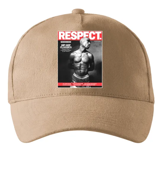 Кепка 2PAC Respect Песочный фото