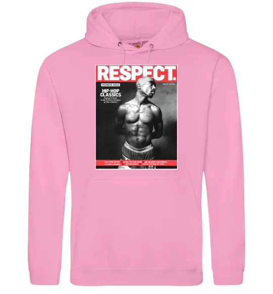 Мужская толстовка (худи) 2PAC Respect Розовый фото