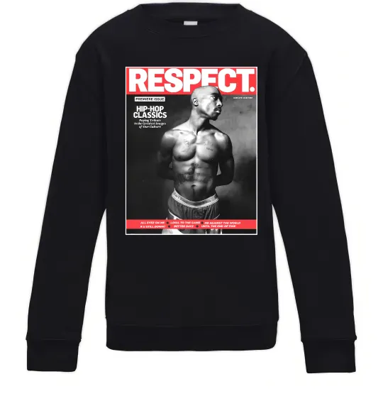 Детский Свитшот 2PAC Respect Черный фото