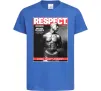 Дитяча футболка 2PAC Respect Яскраво-синій фото