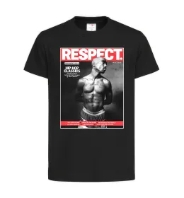 Дитяча футболка 2PAC Respect Чорний фото