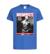 Дитяча футболка 2PAC Respect Яскраво-синій фото