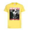 Дитяча футболка 2PAC Respect Лимонний фото