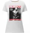 Жіноча преміум футболка 2PAC Respect Білий фото