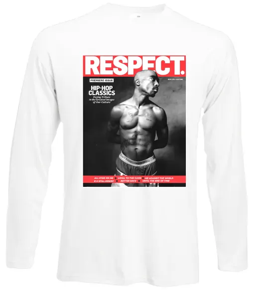 Лонгслив 2PAC Respect Белый фото