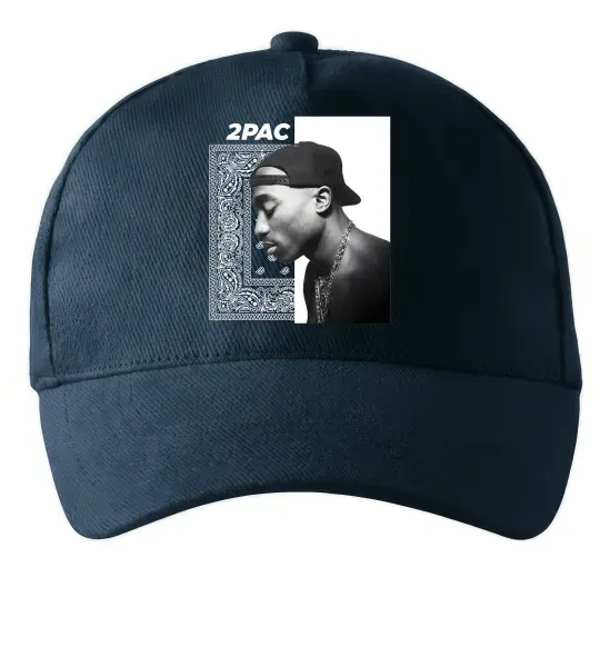 Кепка Тупак Шакур Темно-синий фото