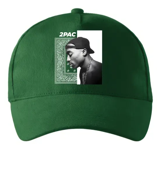 Кепка Тупак Шакур Темно-зеленый фото