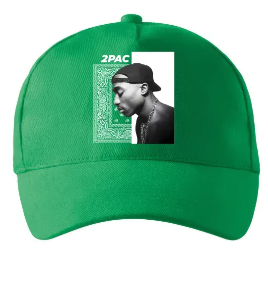 Кепка Тупак Шакур Зеленый фото