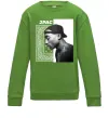Детский Свитшот Тупак Шакур Лаймовый фото