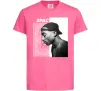 Детская футболка Тупак Шакур Ярко-розовый фото