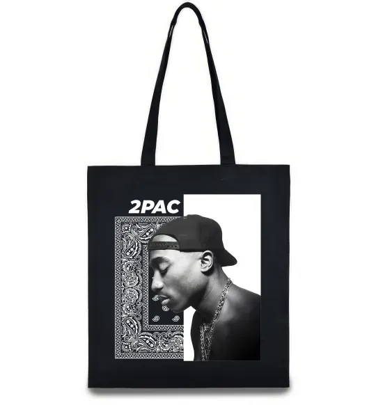 Эко-сумка Тупак Шакур Черный фото
