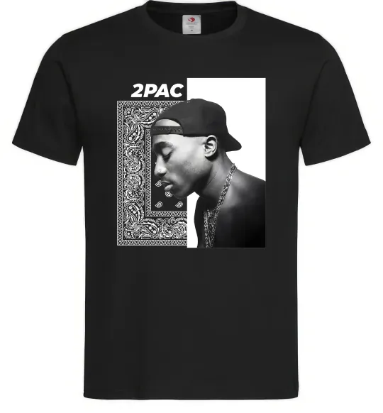 Мужская футболка Тупак Шакур Черный фото
