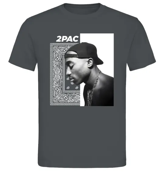 Мужская футболка Тупак Шакур Графит фото