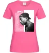 Женская футболка Тупак Шакур Ярко-розовый фото