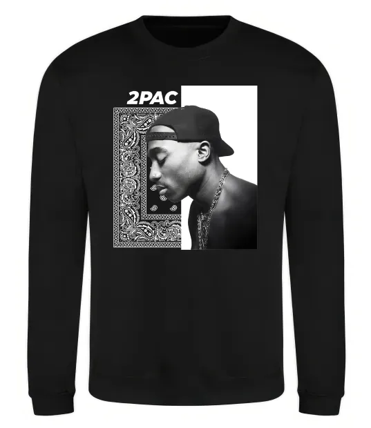 Свитшот Тупак Шакур Черный фото