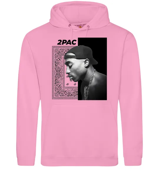 Жіноча толстовка (худі) Тупак Шакур Рожевий фото