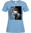 Женская футболка Тупак Шакур Голубой фото