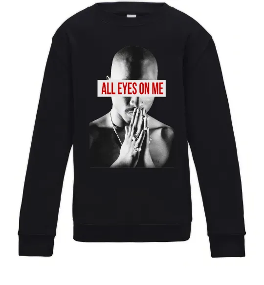 Детский Свитшот All eyes on me Черный фото