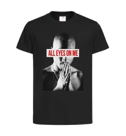 Дитяча футболка All eyes on me Чорний фото