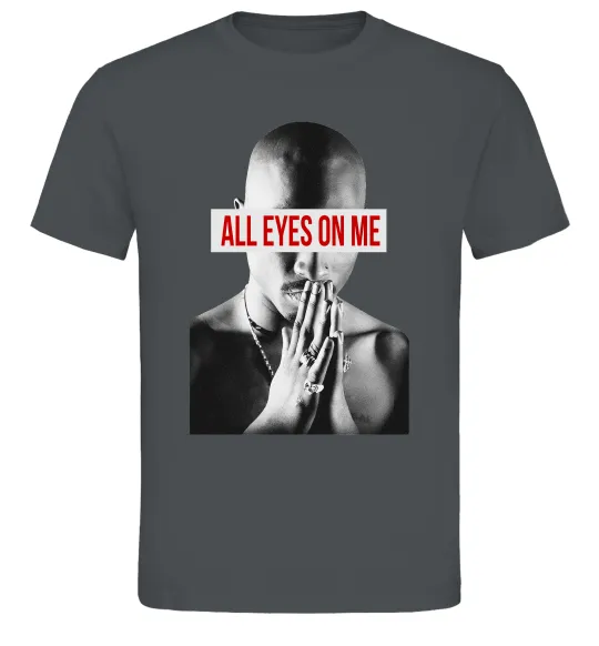 Мужская футболка All eyes on me Графит фото