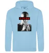 Чоловіча толстовка (худі) All eyes on me Блакитний фото