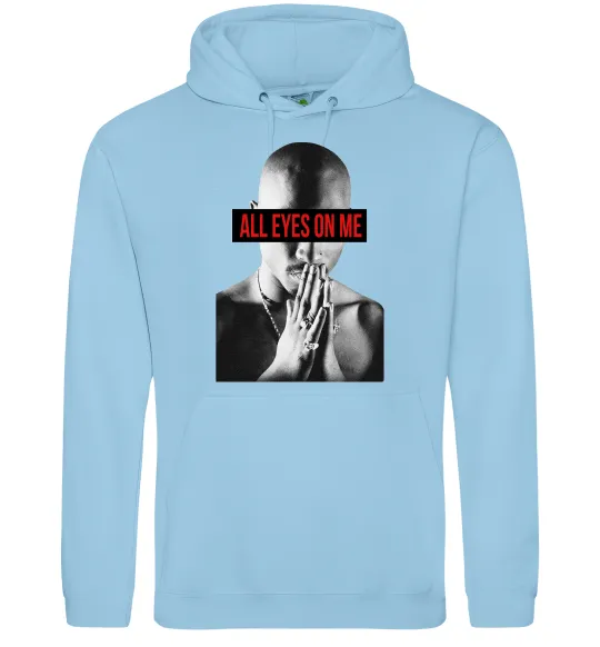 Жіноча толстовка (худі) All eyes on me Блакитний фото