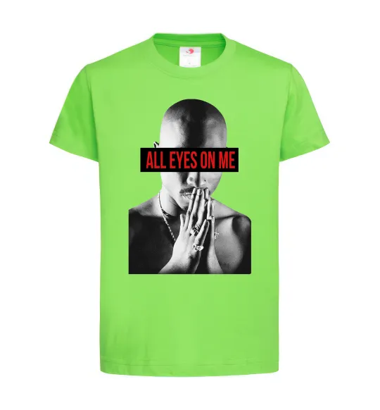 Детская футболка All eyes on me Лаймовый фото