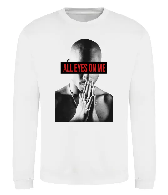 Свитшот All eyes on me Белый фото