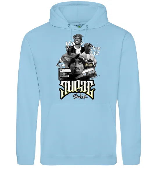 Жіноча толстовка (худі) Tupac Collage Блакитний фото