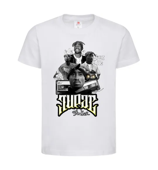 Дитяча футболка Tupac Collage Білий фото