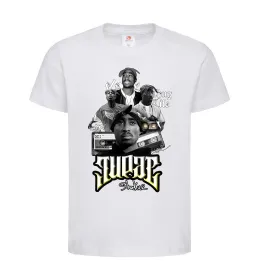 Детская футболка Tupac Collage Белый фото
