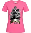 Женская футболка Tupac Collage Ярко-розовый фото