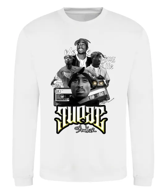 Світшот Tupac Collage Білий фото