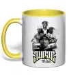 Чашка с цветной ручкой Tupac Collage Солнечно желтый Чашка с цветной ручкой Tupac Collage Солнечно желтый фото