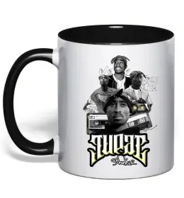 Чашка с цветной ручкой