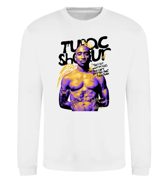 Світшот Tupac Shakur they got money Білий фото
