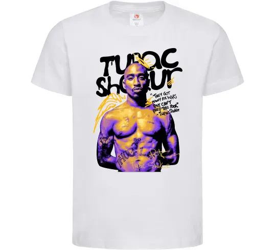 Дитяча футболка Tupac Shakur they got money Білий фото