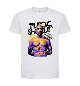 Детская футболка Tupac Shakur they got money Белый фото