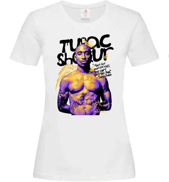 Женская футболка Tupac Shakur they got money Белый фото