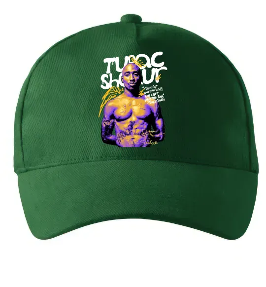 Кепка Tupac Shakur they got money Темно-зеленый фото